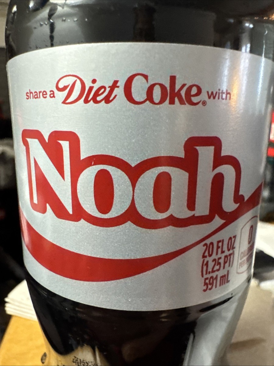 Share A Coke with Noah 2025 Personalized Gift Coca Cola Bottle