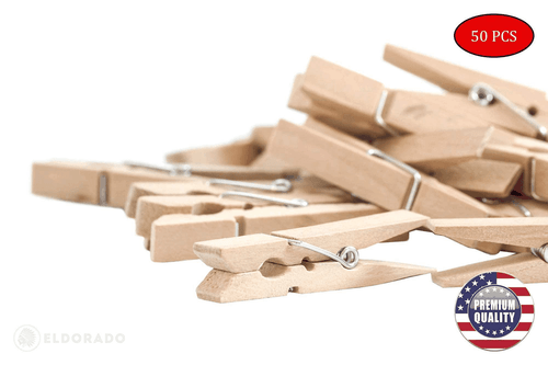 Clothespins Standard Natural Wooden Stain Proof 3 inch for Multipurpose - Picture 3 of 7