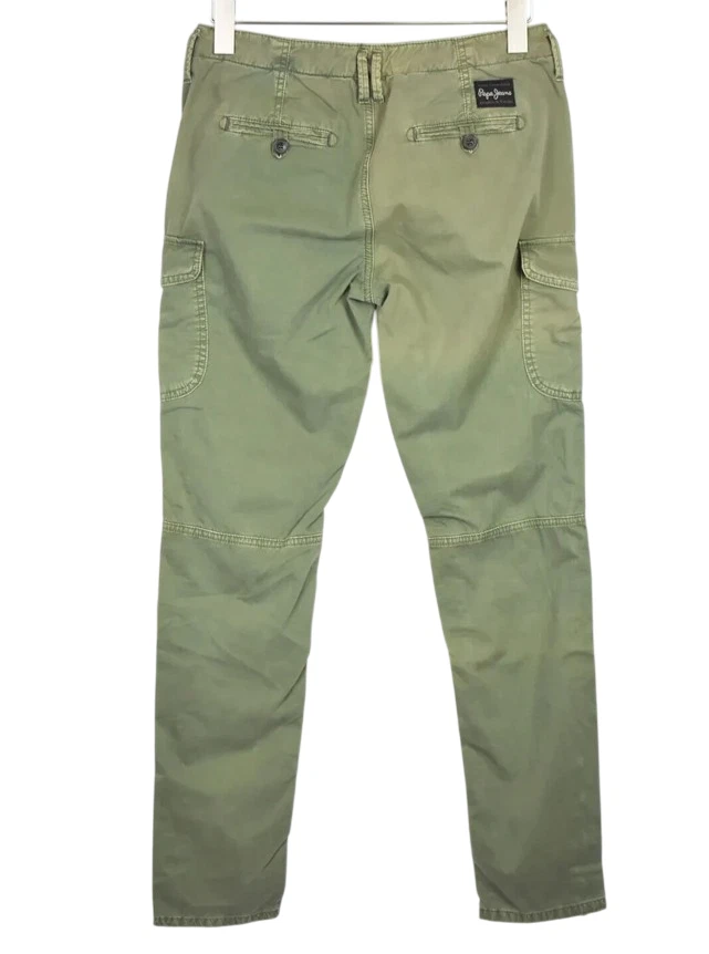 Pepe Jeans Bardot 716 Army Pantaloni Donna W26/L32 Zip Fly - Immagine 2 di 4