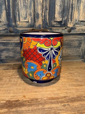 Talavera Large Cylinder Planter
