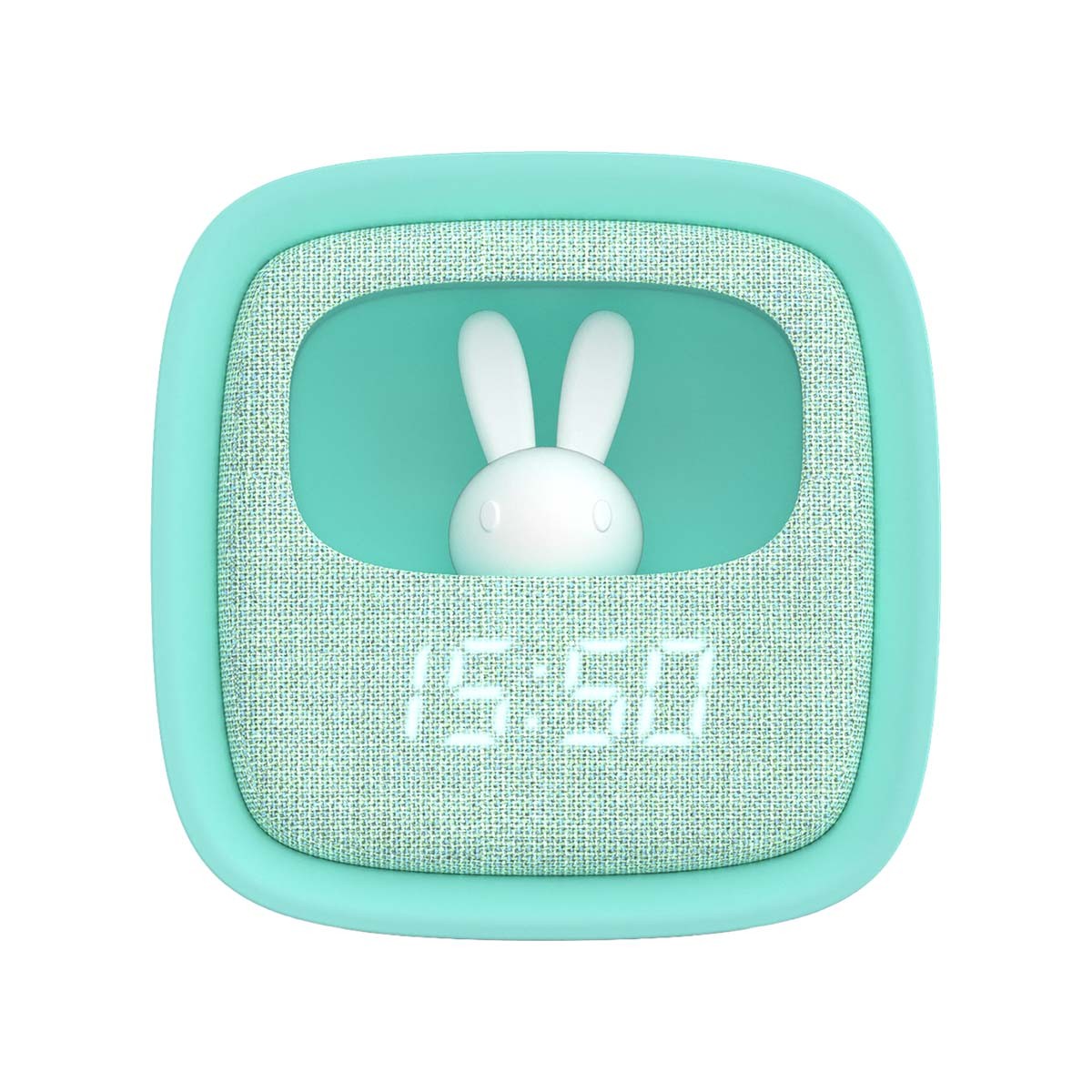 Réveil enfant USB-C rechargeable avec veilleuse silicone souple et 3 alarmes