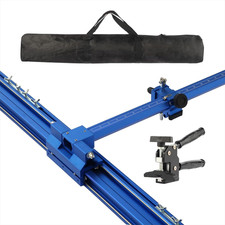 Blue T-Shape Tile Glass Cutter - 110" Rail, 3 Blades, Portable Design