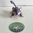 VINTAGE Rattata Pokemon Battle Figure w Disc TOMY Hasbro CGTSJ Monster Collect