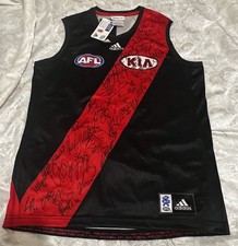Essendon 2013 Hand Signed Full Squad Jumper Guernsey  Bombers AFL M ADIDAS COA