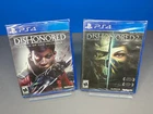 PS4 PLAYSTATION 4 DISHONORED + DISHONORED 2 GAME GAMES LOT NEW SEALED