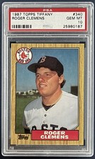 1987 Topps Tiffany #340 Roger Clemens PSA 10 ⚾️💥
