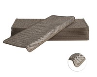 Stufenmatten-Set Natura Rechteckig Beige 23,5X65X4,5 Cm 15-Teilig
