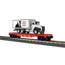 MTH Electric Trains MTH3076937 O Scale Rak Trump Flat with Box Truck Model Kit