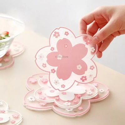 Kaffeetassen Untersetzer Sakura Design Rutschfest Isoliert Dekoration