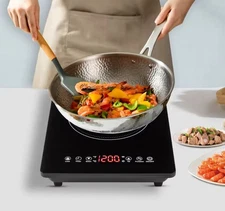 Portable Induction Cooktop 1800W Single Burner Touch Control Countertop