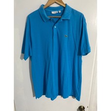 Lacoste polo shirt men  s size 3XL blue cotton classic fit preppy casual