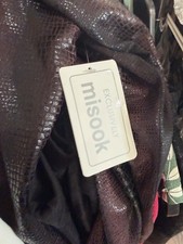 Exclusively Misook Black Snake Embossed Open Front Cardigan Jacket XL NWT