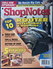 ShopNotes Magazine - Vol. 16 93 -June 2007 Issue- Router Accessories  Add-Ons