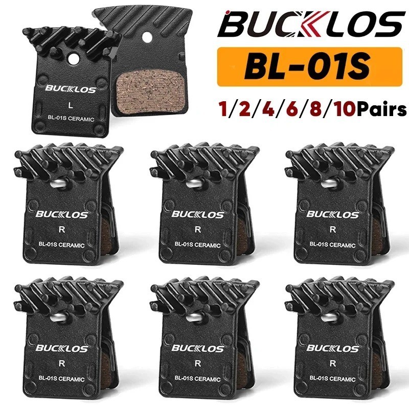 2Pair Shimano L05A-RF Disc Brake Pads Aluminum Alloy Back & Cooling Fins