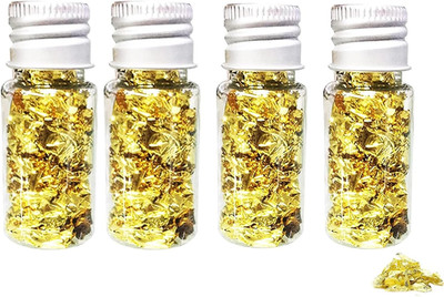 Sovzovy Blattgold Blätter, 3 Flaschen verfügbar, Goldfolienblätter, Goldflocken für