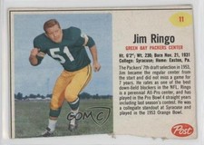 1962 Post Jim Ringo #11 HOF 15ho