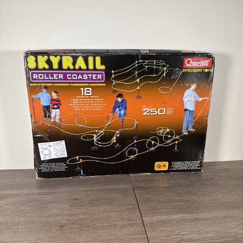 Quercetti SkyRail Roller Coaster Glow In The Dark 250 Pieces 18 Yards Of Track - Picture 2 of 2