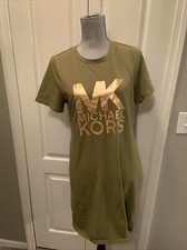 Michael Kors Ladies Tee Shirt MK Dress Size Medium