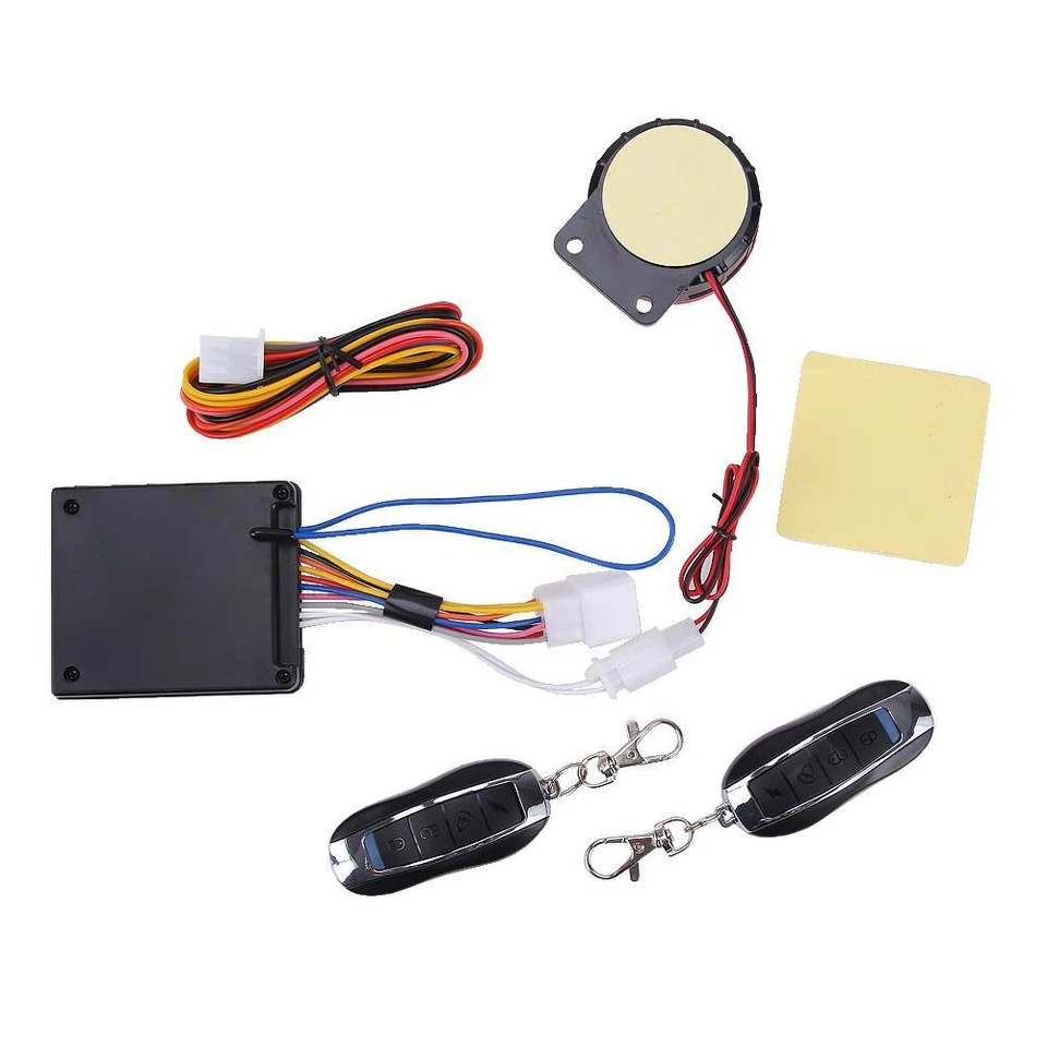 125dB 12V Motorbike Alarm System Anti-theft Security Remote Control Engine Start - Imagem 3 de 4