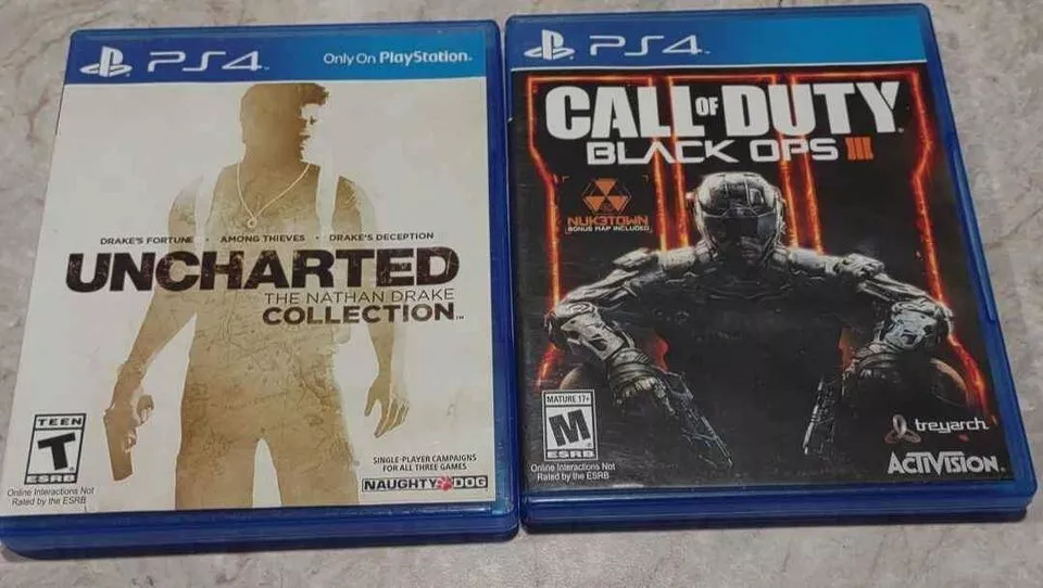 Sony PlayStation 4 Games Lot 6 Games, Call of Duty Black Ops 3 , Uncharted 4