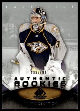 2010-11 SP Game Used ROOKIES Mark Dekanich Rookie /699 Nashville Predators #104