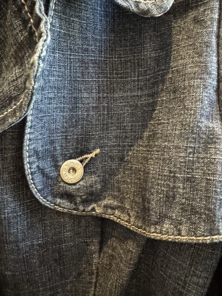 Trench denim Burberry para niñas talla 8 Foto 3 de 4