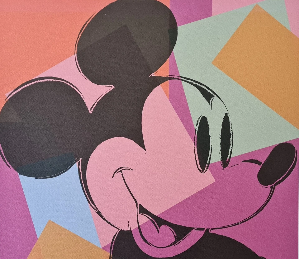 ANDY WARHOL * Mickey Mouse * lithograph * 50x50 cm *limited # xx/500 CMOA signed - Bild 3 von 4