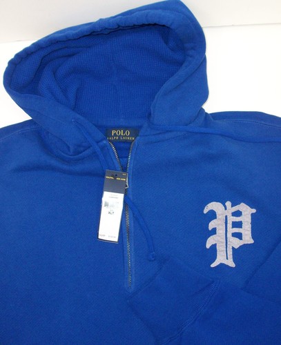 Polo Ralph Lauren Half Zip Fleece GOTHIC P Hoodie $125 Black Blue Green Gray NWT - Picture 5 of 12