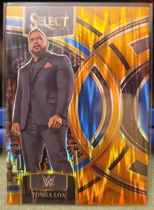 2024 WWE Select Orange Flash Prizm Premier #196 Tonga Loa - Bloodline