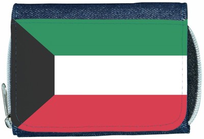 Kuwait Flagge Denim Geldbörse