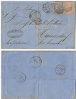 GB QV 1866 cover Liverpool to Switzerland 4d + 6d. attractive cover