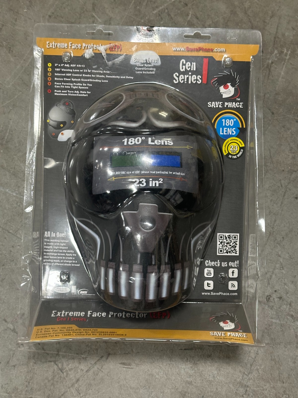 SAVE PHACE EXTREME FACE PROTECTOR I SERIES SKELETOR WELDING HELMET 3012336