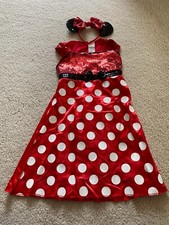 Girl's Disney Minnie Mouse Dress Costume Large 10/12 Halloween Dress