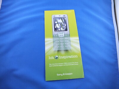 ich Sony Ericsson Inspiration T650i Buch Katalog Reklame Broschüre Anleitung TOP