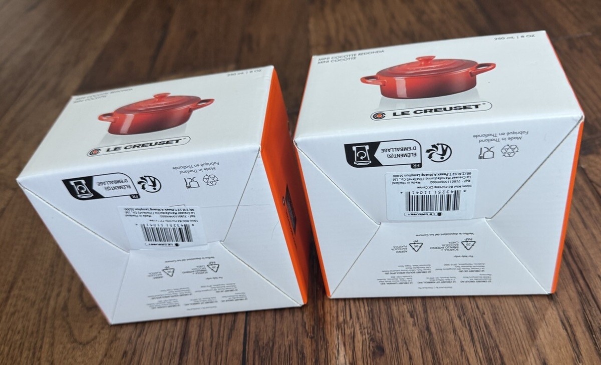 Le Creuset Mini Cocottes de gres de 8 onzas, juego de 3, colores