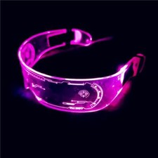 7 Color LED Flashing Light Up Glasses Cosplay Electric Syllable Party
