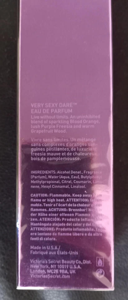 RARO MUY SEXY DARE DE VICTORIA'S SECRET 100 ML/3,3 FL. OZ, EDP, EE. UU. Foto 2 de 2
