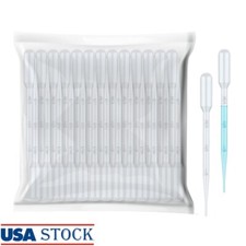 20Pcs 3mL Plastic Transfer Pipettes Calibrated Dropper Experiments DIY Art New