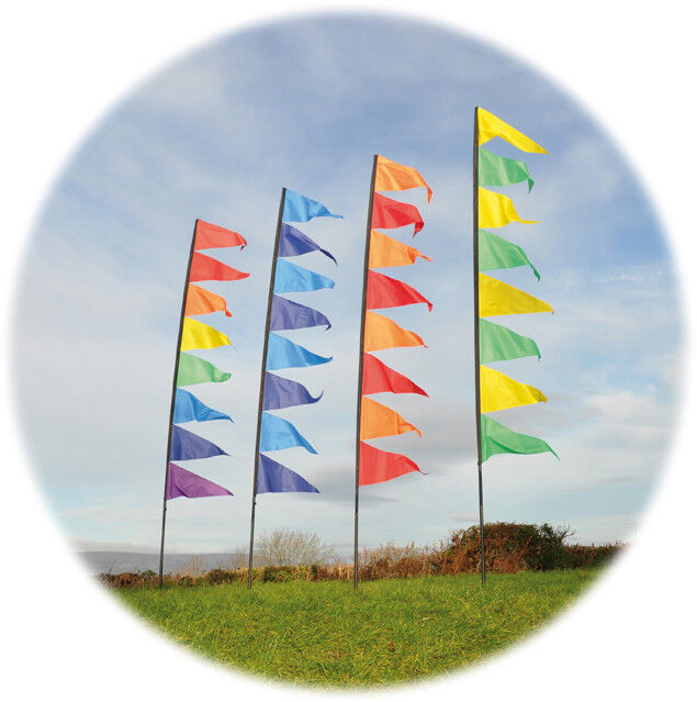 Spirit of Air Festival Pendant Banners 3.4m Flag Kit, Stake & Pole