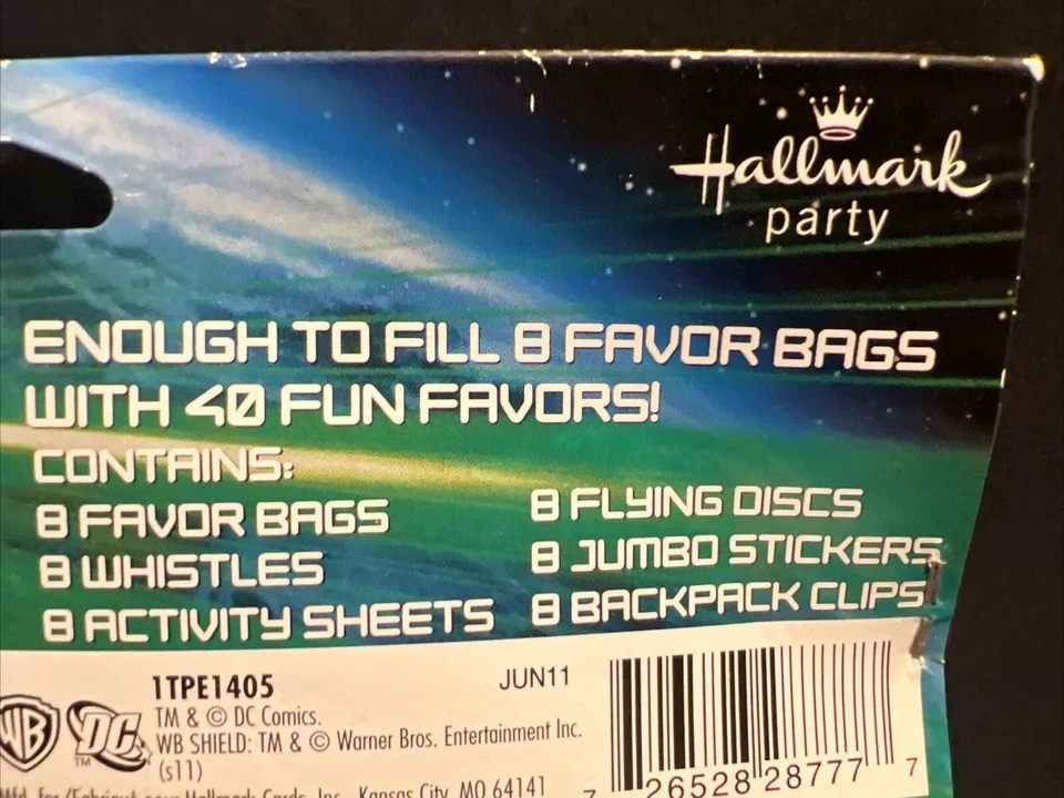 Hallmark Green Lantern Fiesta Favor Pack DC Comics Cumpleaños Bolsa de 48 Piezas Foto 2 de 4