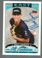 2006 Topps AFLAC Autographs #MH Matt Harvey /230/ Issued in 2010 Bowman Draft 