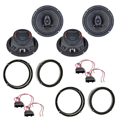 Ground Zero GZIF 6.5 Koaxial Einbauset für Up Mii Skoda Citigo vorne hinten