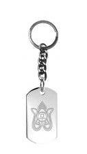 Squid Korean Show Game Parody - Metal Ring Key Chain Keychain Engraved Brand New
