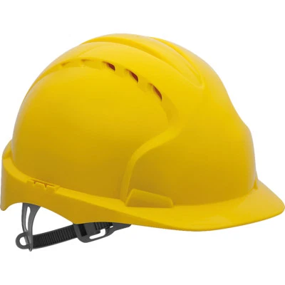 Schutzhelm Bauhelm Helm HDPE-Kunststoff Top Qualität JSP Gelb Gr. 53 - 64cm NEU - Bild 1 von 2