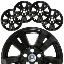 4 fits Honda Pilot Ridgeline 2016-20 Black 18" Wheel Skins Rim Covers Hub Caps