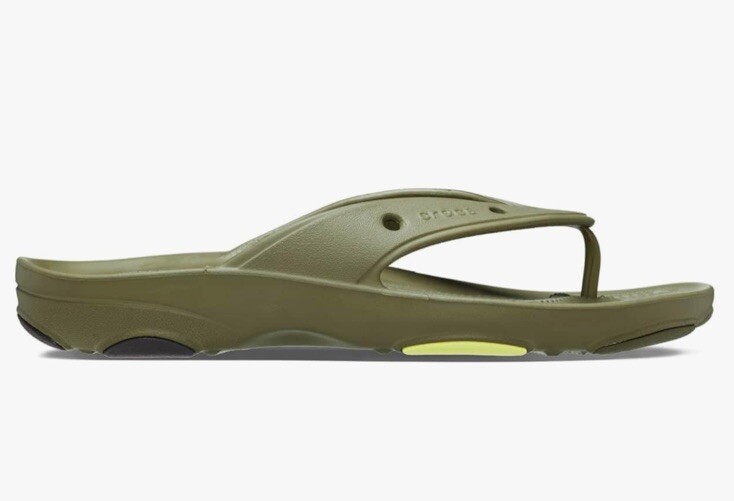 NEW Crocs Unisex Mens 8/Womens 10 Olive Aloe Classic All Terrain Thong FlipFlops Crocs Unisex-Adult All-Terrain Flip Flop, Aloe, 8 Women/6  main image 4