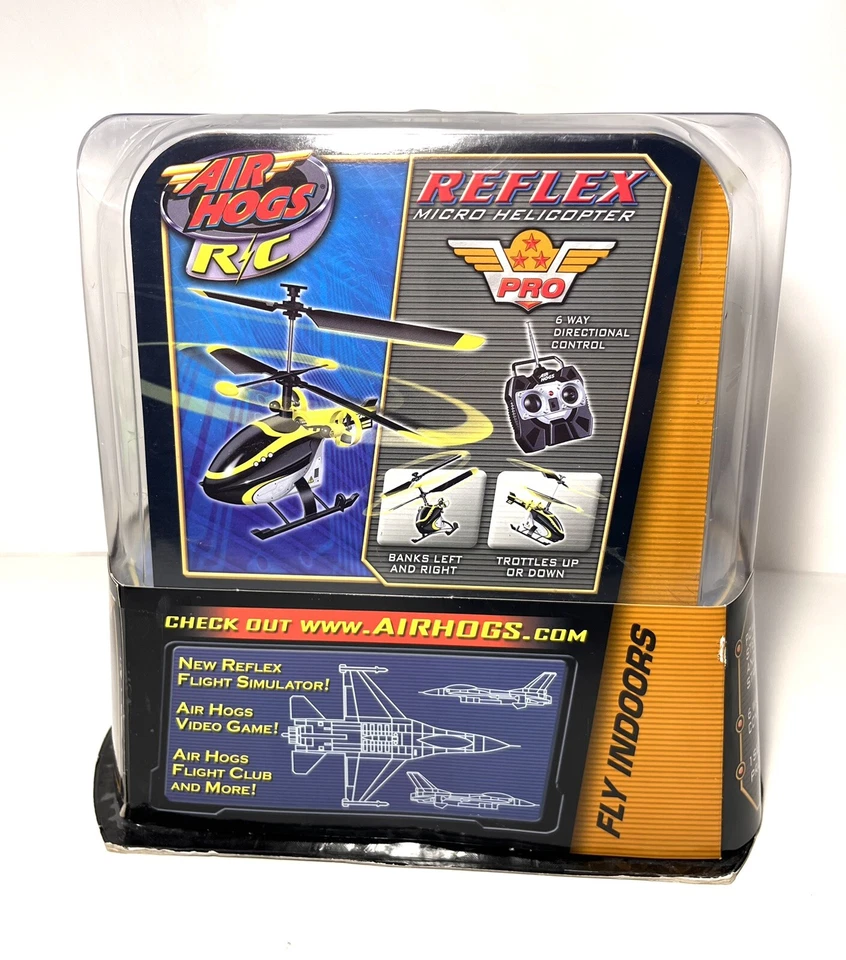 2006 Air Hogs Reflex Micro R/C Helicopter Pro 44208 Yellow New In Box - Image 3 of 4