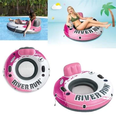 Intex Pink River Run - XXL Schwimmring Schwimmreifen Luftmatratze Lounge - Rosa