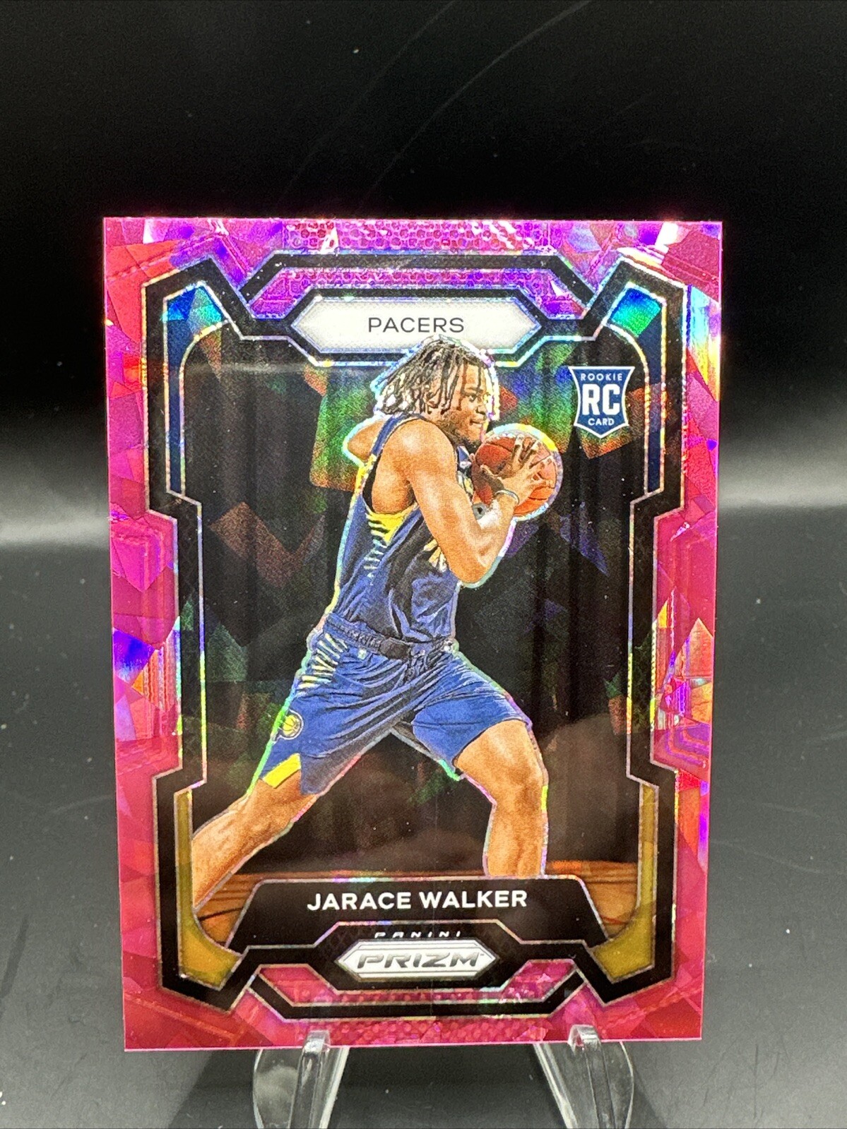 2023-24 Panini Prizm #168 Jarace Walker Prizms Pink Ice Indiana Pacers