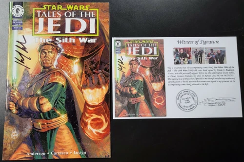 Star Wars: Tales of the Jedi - The Sith War (1995) #2&4 SIGNED Kevin J Anderson